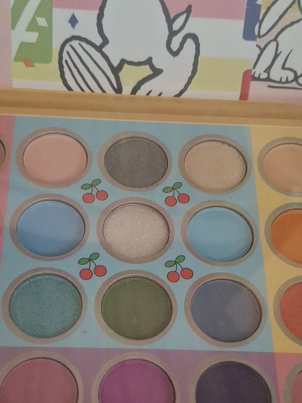 Peanuts Eyeshadow Palette — Pastel Pinks, Blues, Greens & Shimmer